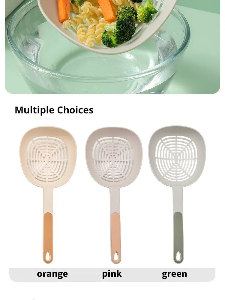Leak Kitchen Pasta Spoon Fishing Dumplings Long Handle Food Grade High Temperature Resistant Spaghetti Large Funnel