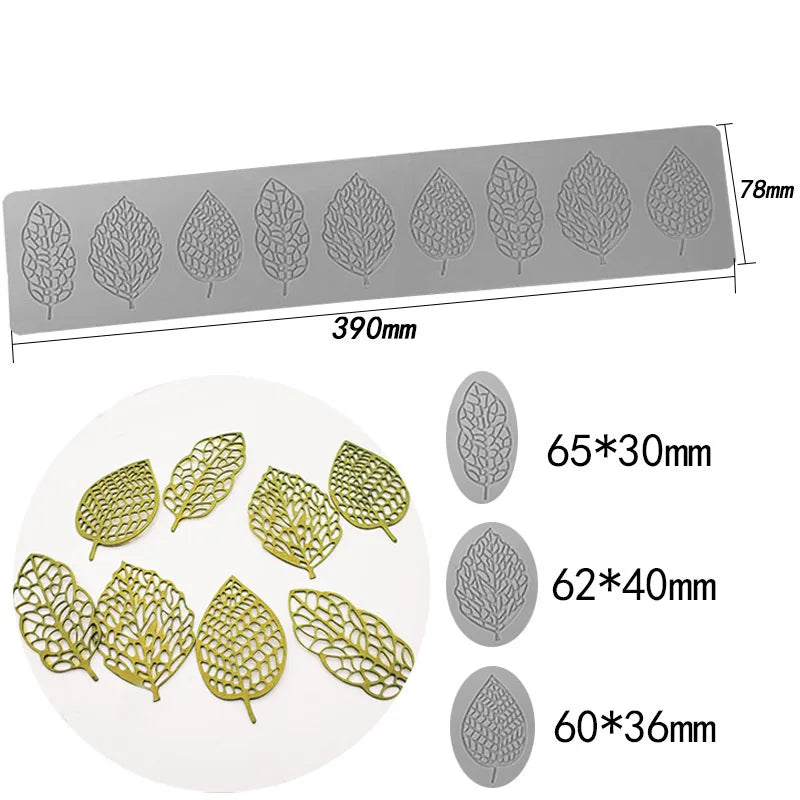 Various Leaf Butterfly flower Silicone Cake Lace Mold Snowflakes deer Shape Fondant Mold Cake Decorating Tool kitchen bakeware