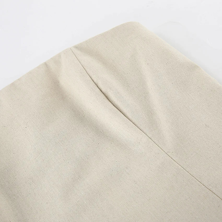 2025 Women Summer Sleeveless Sexy Long Dress 45% Cotton And 55% Linen Loose Style Strapless Maxi Dress Vestidos Clothes