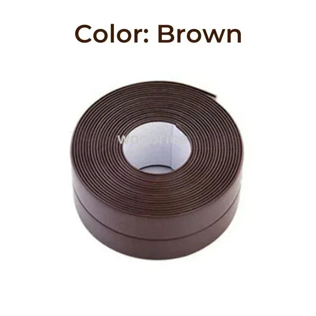 Multifunction Kitchen Self Adhesive Sealing Tape Bathroom Shower Bath Caulk Strip Waterproof Wall Sticker Sink Mold Proof Edge T