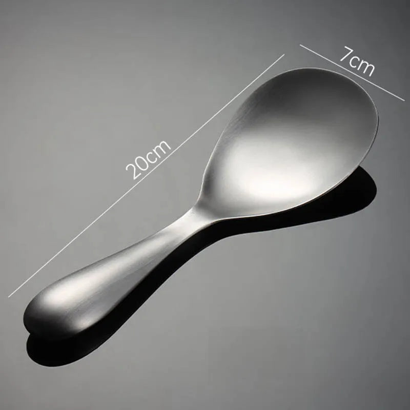 Thicken Stainless Steel Rice Scoop Multi-purpose Long Handle Scoops Buffet Serving Spoon Soup Spoons Household Kitchen Gadgets