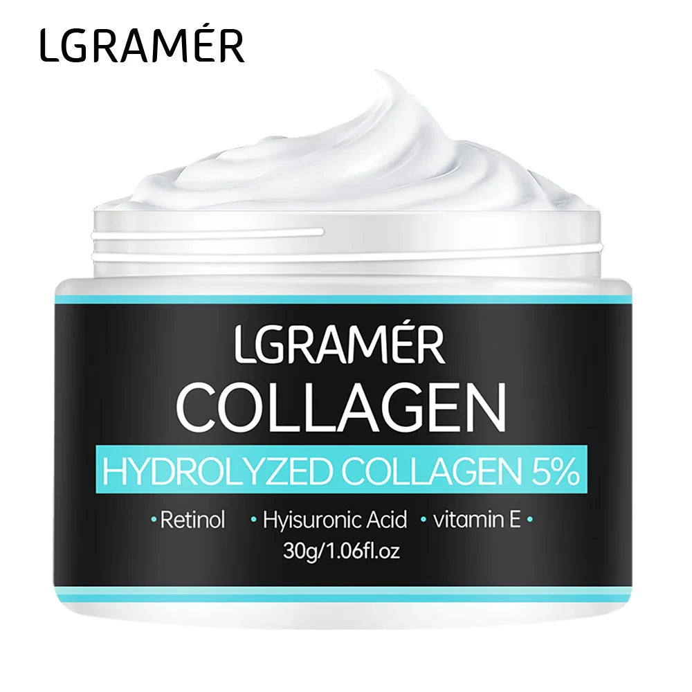 Collagen Face Creams For Men Smoothes wrinkles Firming Moisturizing Hyaluronic Acid Whitening Moisturizer Facial Skin Care 2PCS