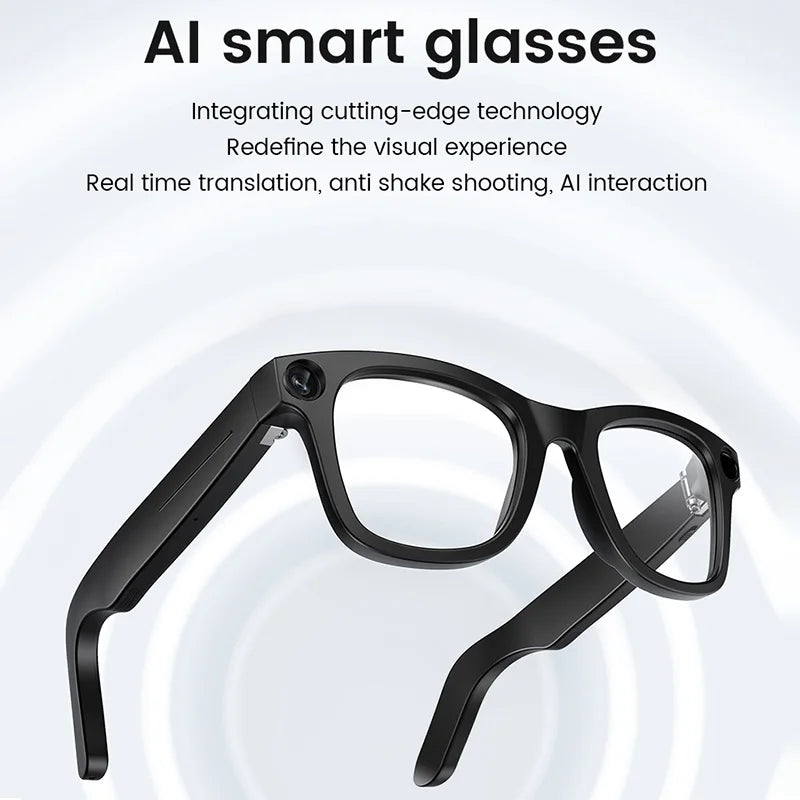 New Al Smart Glasses 800W HD Camera Anti Shake 1080P High-Definition Video Recording Touch Al Voice Wireless Call Smart Glasses