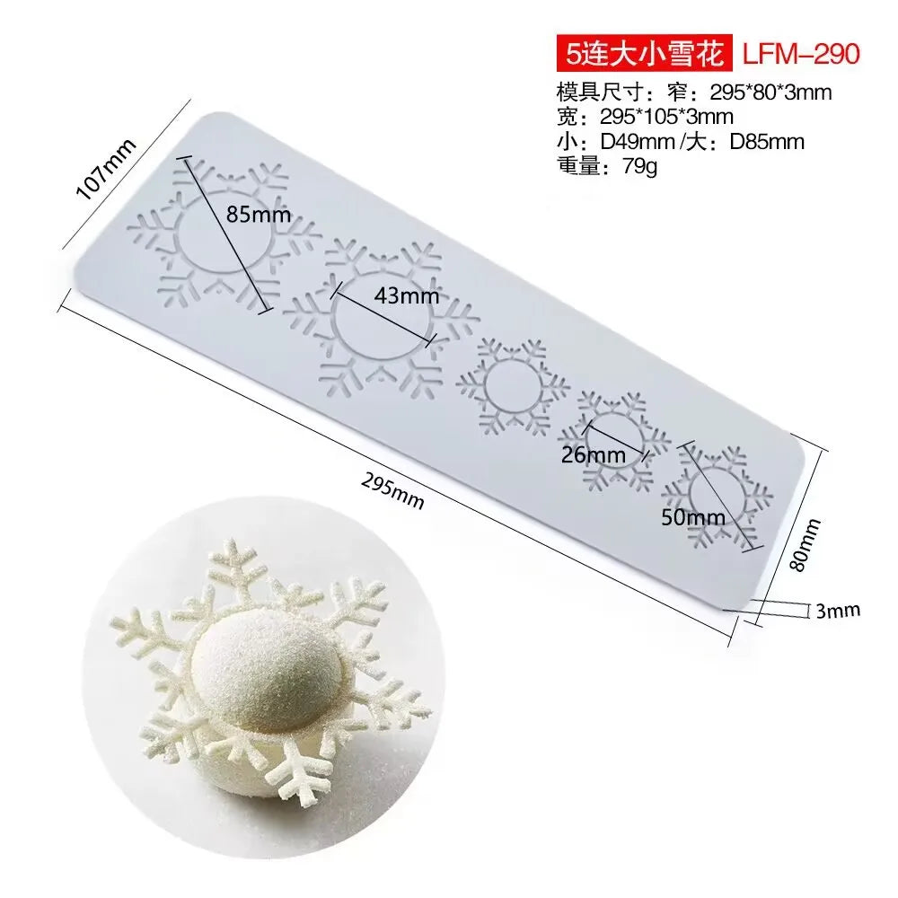 Various Leaf Butterfly flower Silicone Cake Lace Mold Snowflakes deer Shape Fondant Mold Cake Decorating Tool kitchen bakeware