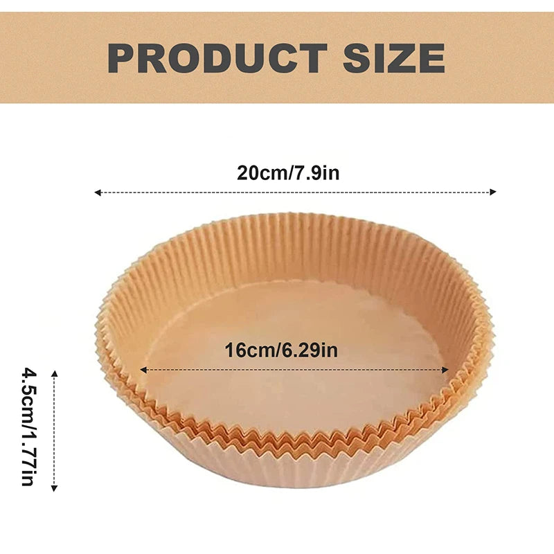 Special Paper for Air Fryer Baking Oil-proof Oil-absorbing Paper for Household BBQ Plate Oven Kitchen Pan Pad airfryer bakpapier