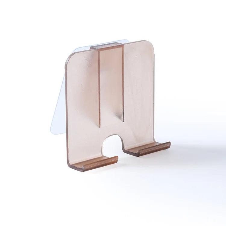 Plastic Wall-Mounted Mobile Phone Holder for Bathroom Sink and Kitchen Charging Support Bracket - Lazy Chasing Drama Phone Stand