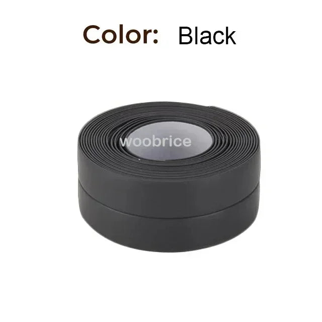 Multifunction Kitchen Self Adhesive Sealing Tape Bathroom Shower Bath Caulk Strip Waterproof Wall Sticker Sink Mold Proof Edge T