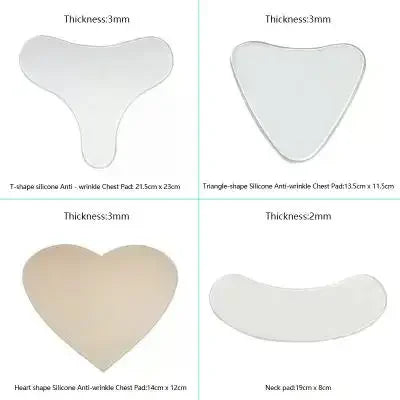 Reusable Silicone Wrinkle Removal Sticker Facial Lifting Strips Set Forehead Neck Line Remover Eye Patches Anti Aging Skin Pads