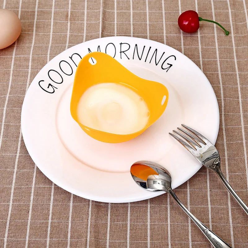 Hifuar 4pcs/set Silicone Egg Poacher Poaching Pods Mold Bowl Rings Cooker Boiler Kitchen Cooking Accessories Pancake Maker