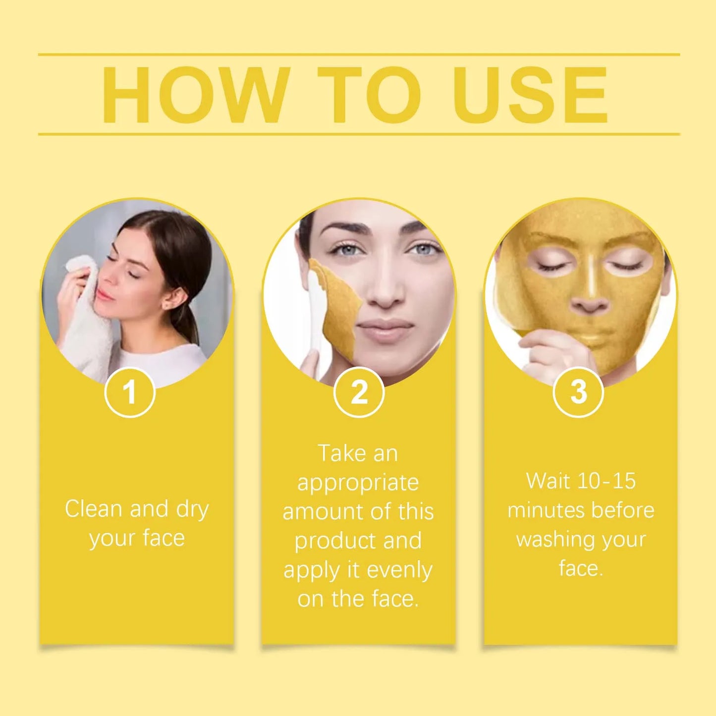 Gold Sleeping Masks Moisturizing Shrinkage Pore Lift Firm Fade Fine Lines Niacinamide Brightening Facial Skin Facial Masks