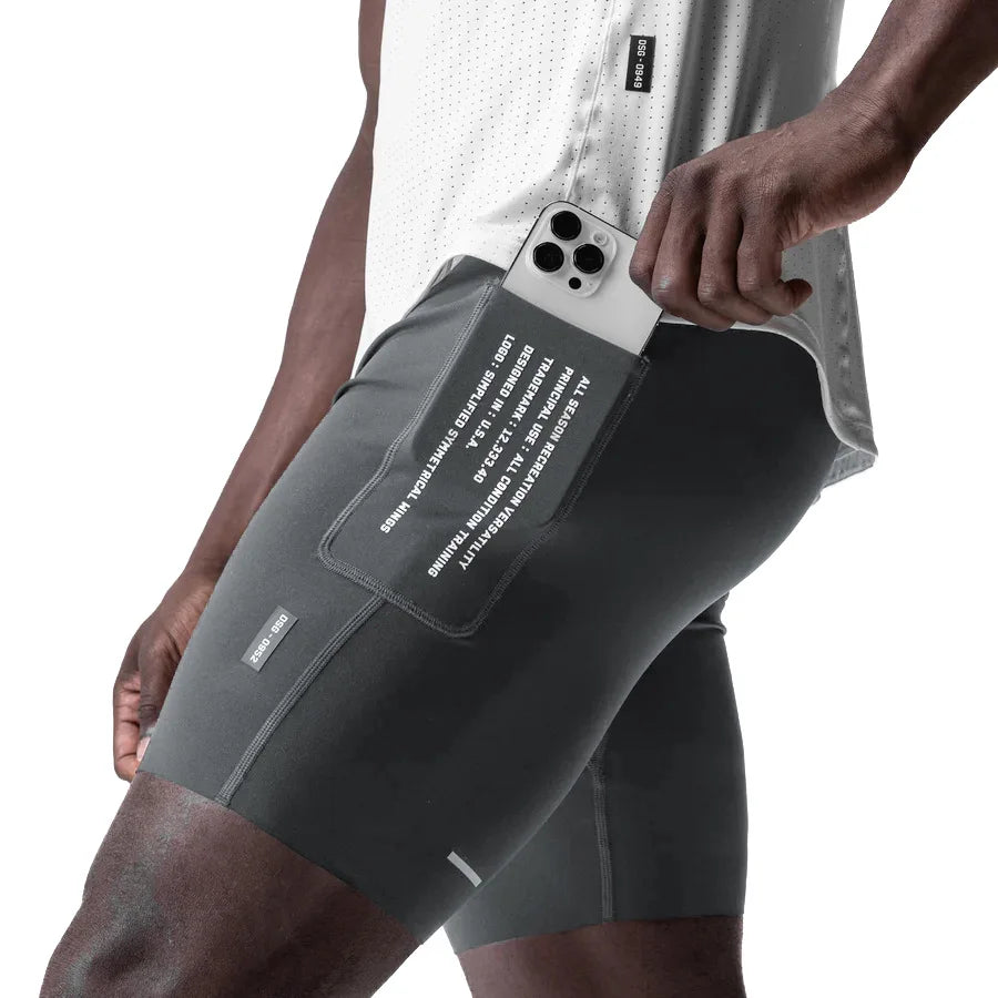 Men's Summer Quick Dry Sports Skinny Slim Stretch Shorts Man Running Gym Fitness Jogger Short Pants Male Bodybuilding Leggings