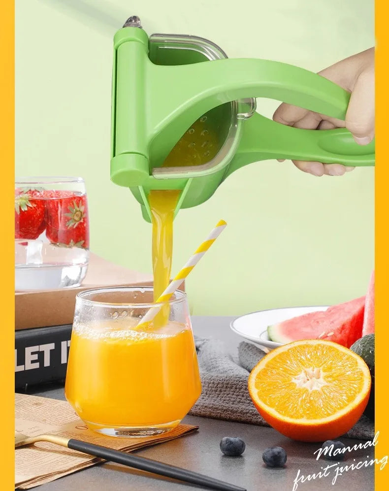Aluminum Alloy Manual Juice Squeezer Hand Pressure Juicer Pomegranate Orange Lemon Sugar Cane Juice Kitchen Bar Fruit Tool