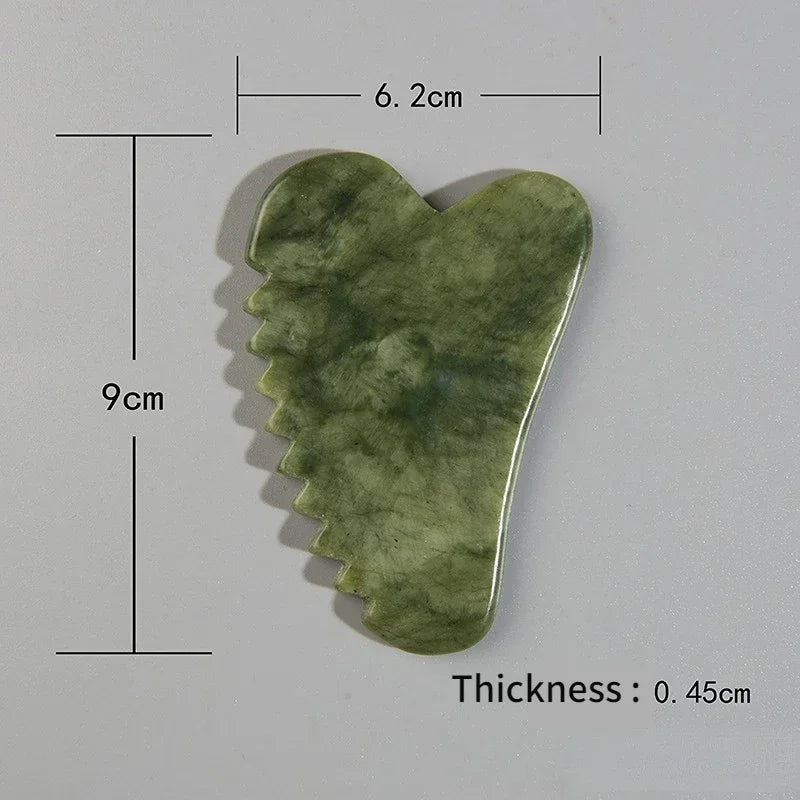 Natural Stone Jade Gouache Scraper Rose Quartz Facial Gua Sha Tools Neck Massager for Face Lifting Wrinkle Remover Beauty Health