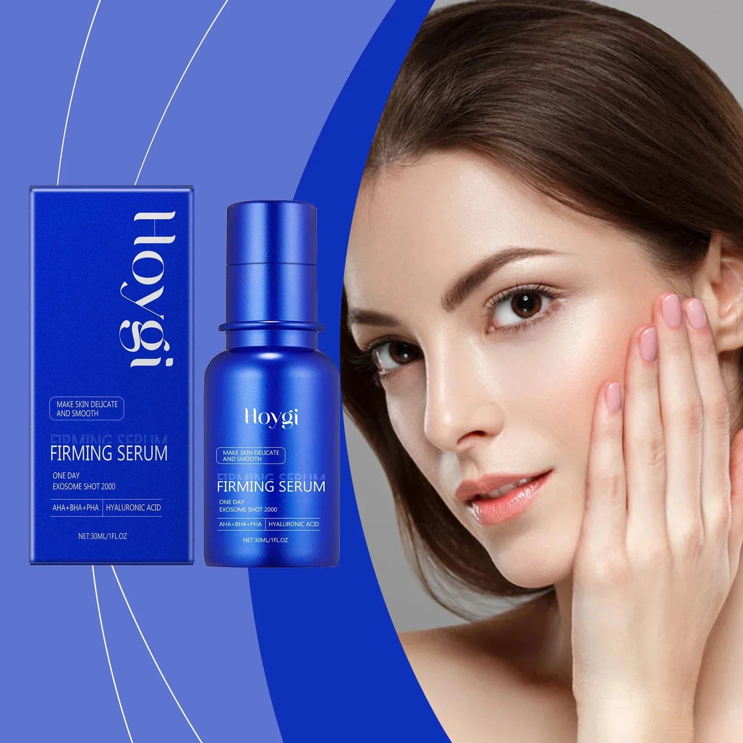 Blue Microneedle Shrink Pores Facial Essence Whitening Lifting Firm Fine Line Serum Moisturise Melanin Remove Skin Care Product