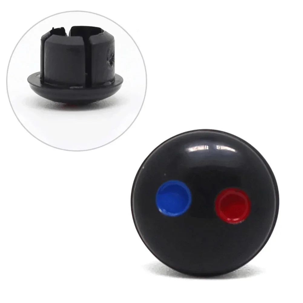 10PCS Faucet Handle Hot And Cold Water Sign Red And Blue Label Decoration Cover Kitchen Bathroom Mixer Tap Indicate Accessories