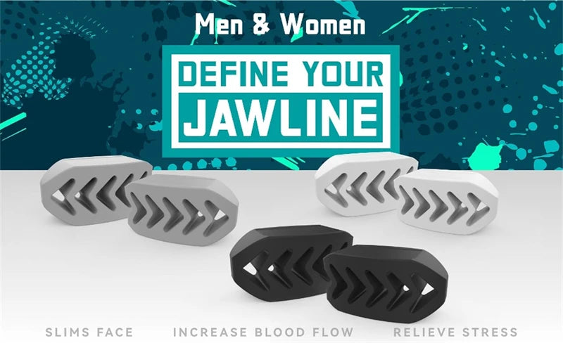 6pcs Silicone Jaw Trainer With A Box Line Exerciser Chew Ball Fitness Facial Toner Face Neck Muscle Trainer Chin Cheek Exercise