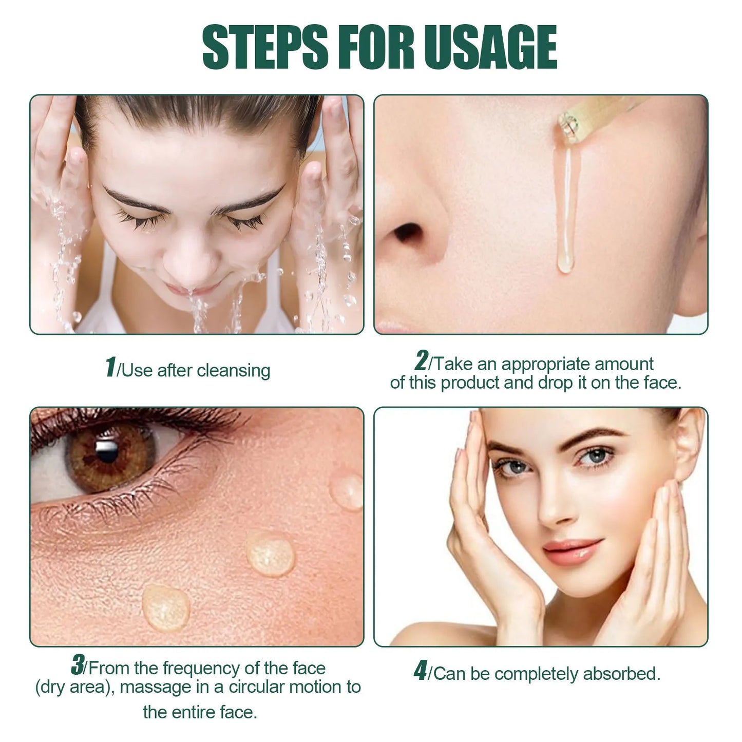 EELHOE Anti Wrinkle Serum Anti-Aging Anti Dark Circles Removal Forehead Lines Face Care Frown Lines Repair Facial Essence 30ml
