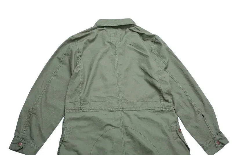 American Multi Pocket Work Suit Jumpsuit Men Fashion Brand Jumpsuit Loose Work Suit for Men