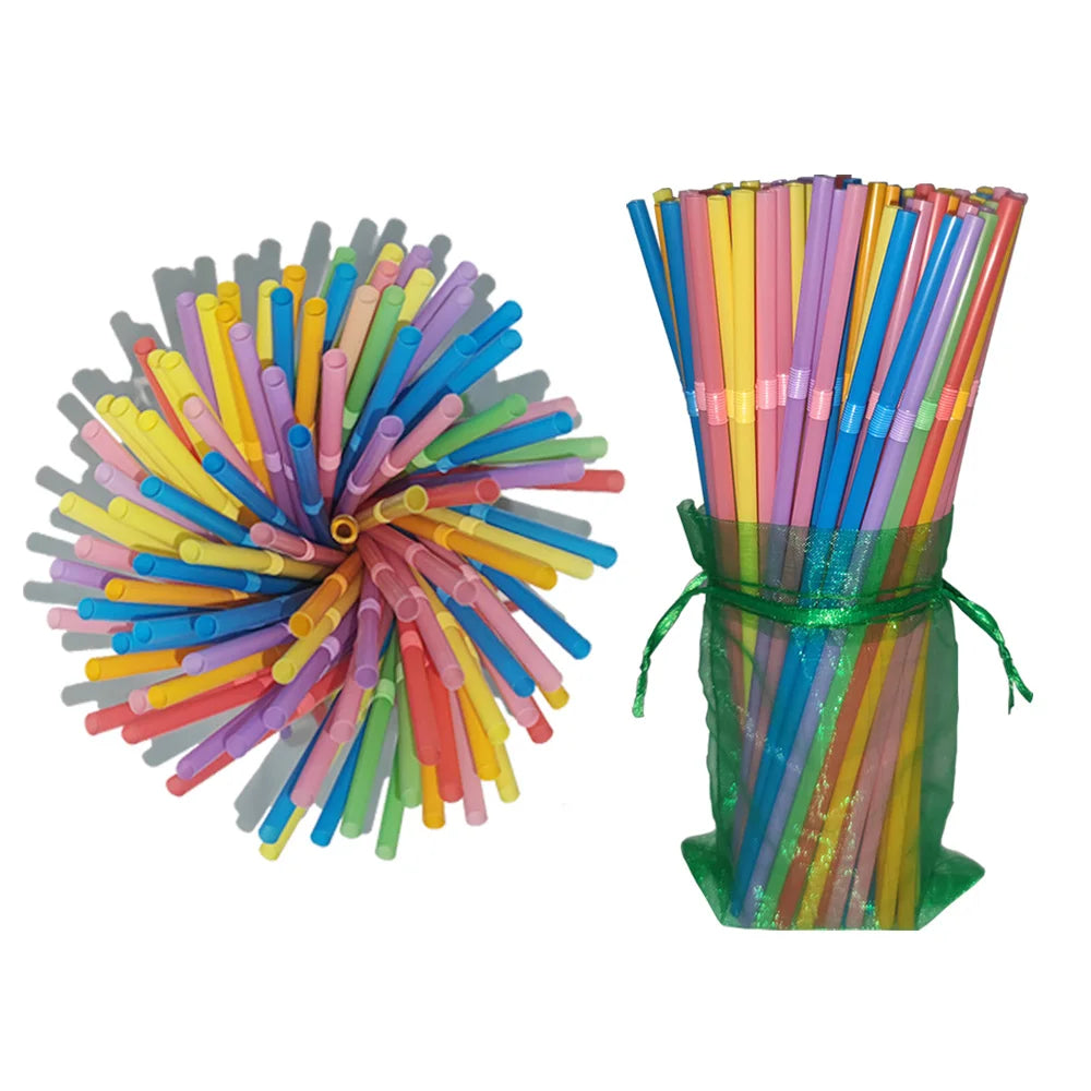 50-3000PCS rietjes Straw Multicolor Drinking Straws Milk Tea Bar Party Home Wedding Kitchen Accessories Beverage Straw Wholesale