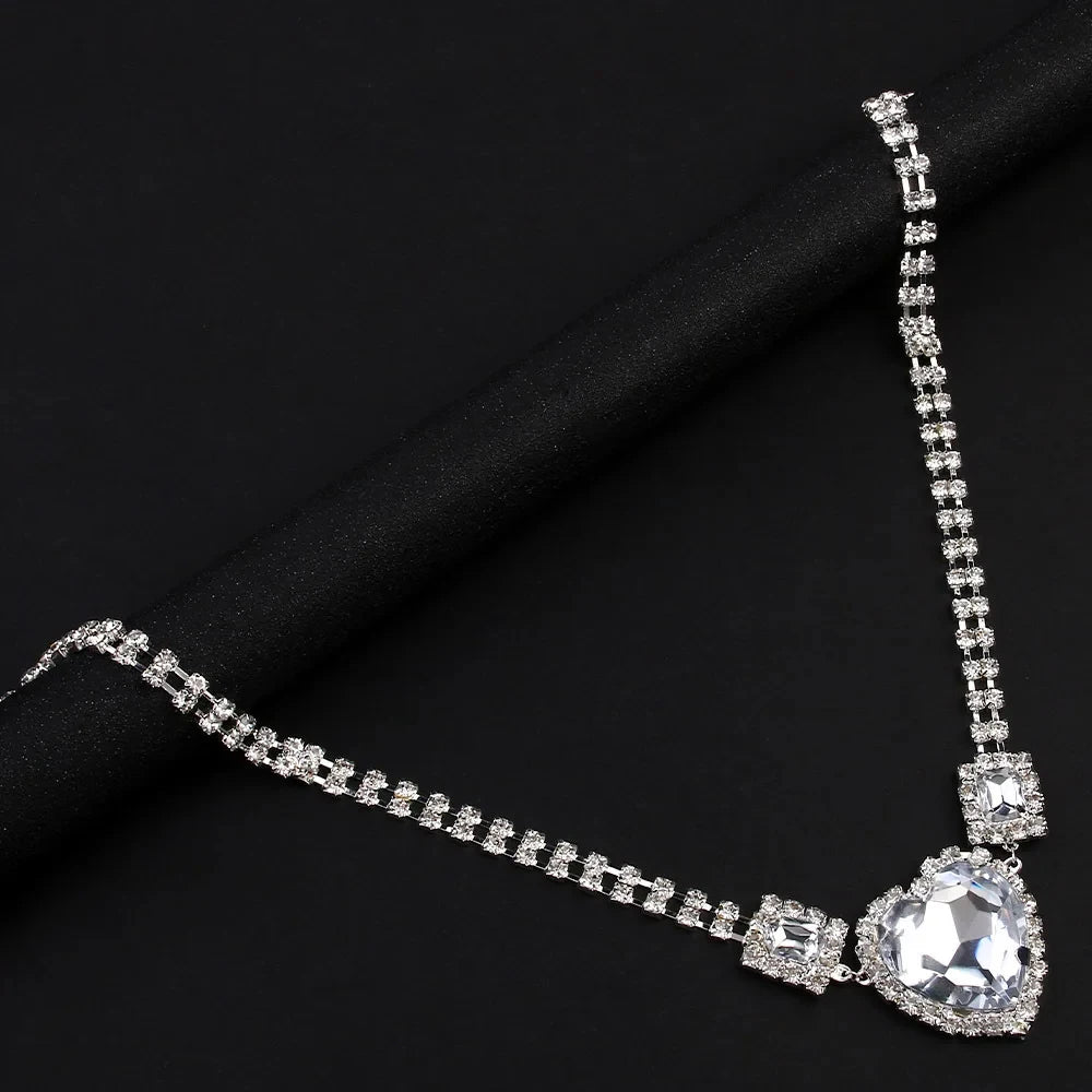 Festival Love Heart Waist Chain Jewelry Y2k Belt for Women Rhinestone Belly Sexy Bikini 2024 Swimsuit Hot Costume Club Party