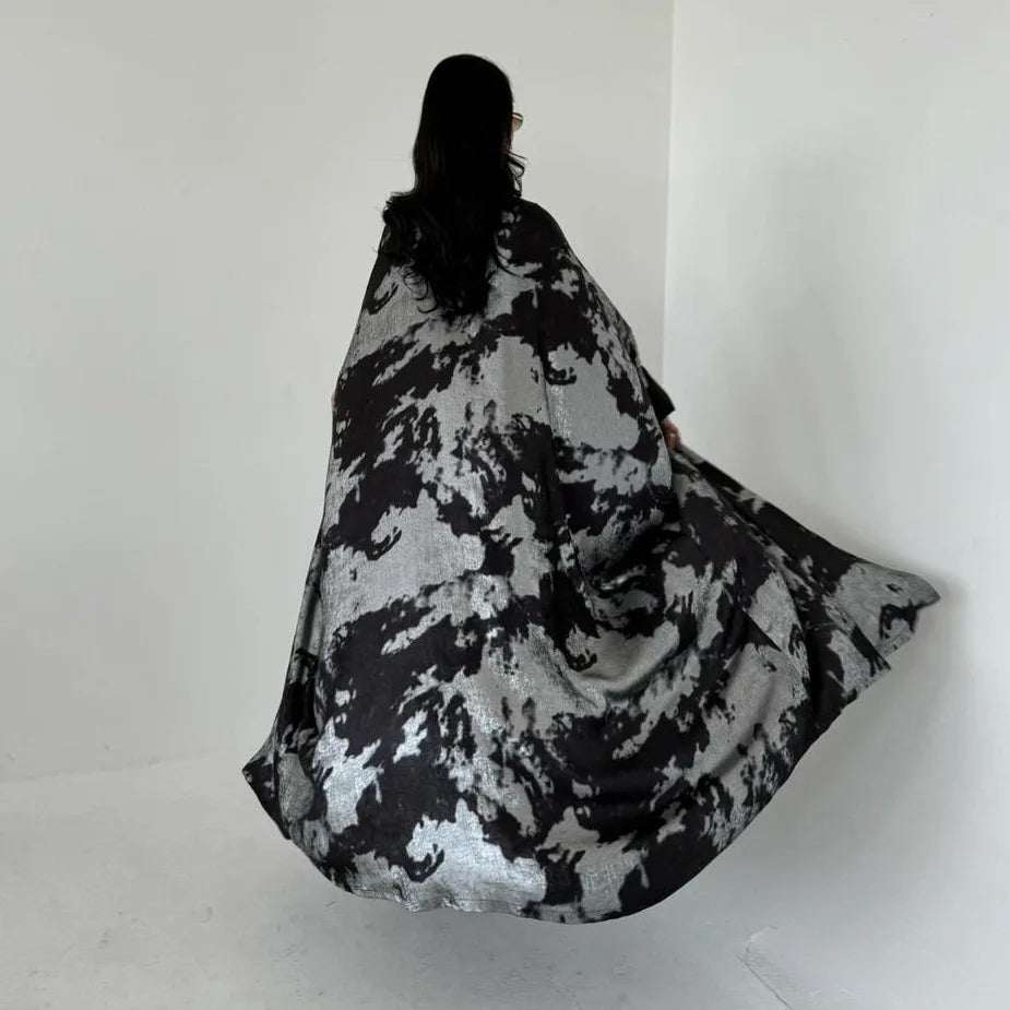 Eid Muslim Abaya for Women Print Ramadan Cardigan Jalabiya Turkey Long Dress Morocco Kaftan Long Abayas Dubai Robe Caftan 2024