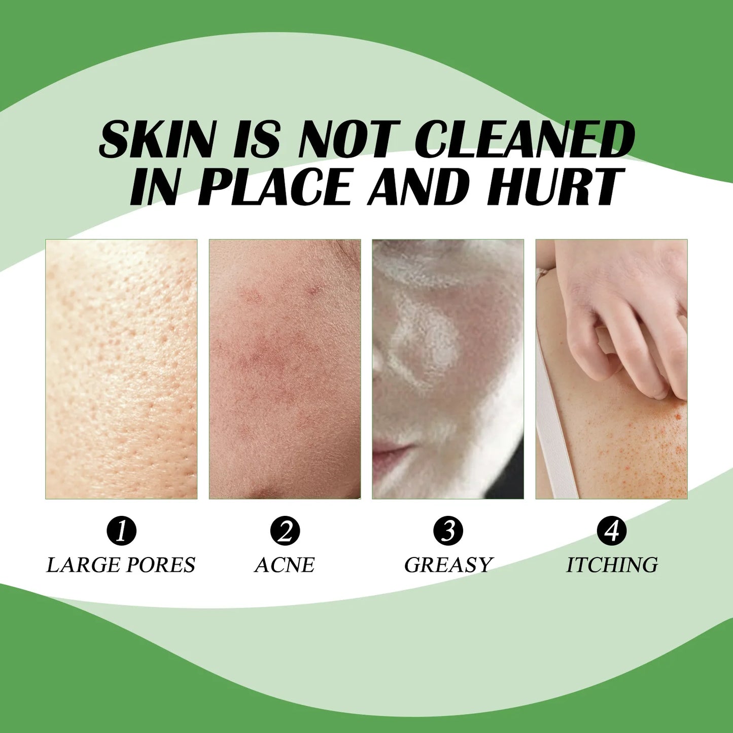 Facial Cleansing Soap Anti Acne Remove Pimples Blackhead Dark Spots Shrink Pores Gentle Moisturizing Soothing Face Wash Cleanser