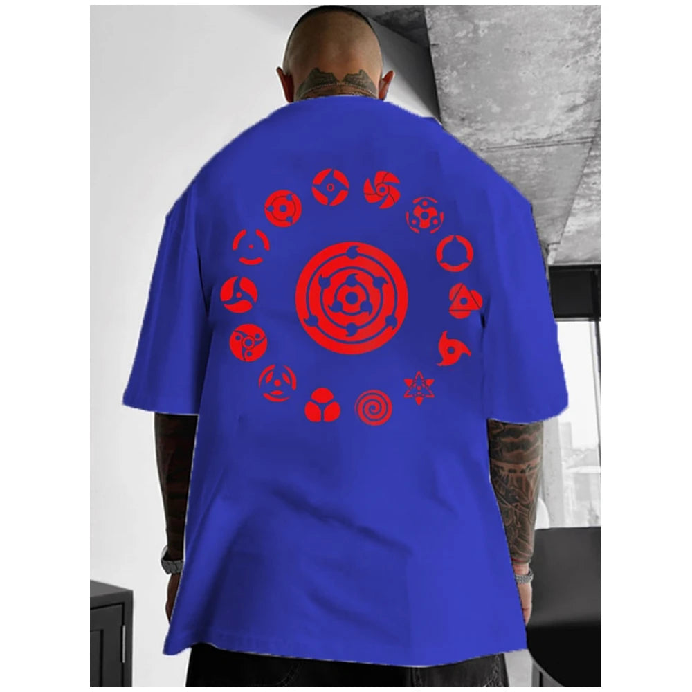 Anime 3D Patterns Print Tees Summer Simple Casual Street Short Sleeve Clothing Male Fashion Oversize O-Neck Tops New Men's T-Shi