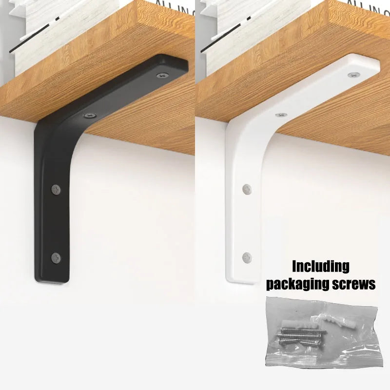 Floating Shelf Brackets Black and White Shelves for Shelves Wall Storage Kitchen Stand Bracket Support Hardware Home Improvement