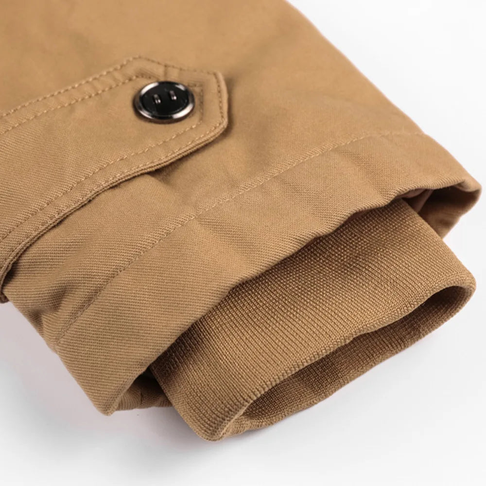 Men's Workwear, Autumn and Winter Thick Cold Resistant Jacket, Men's Casual Warm Loose Zipper Cardigan, Men's Jacket Jacket Jack