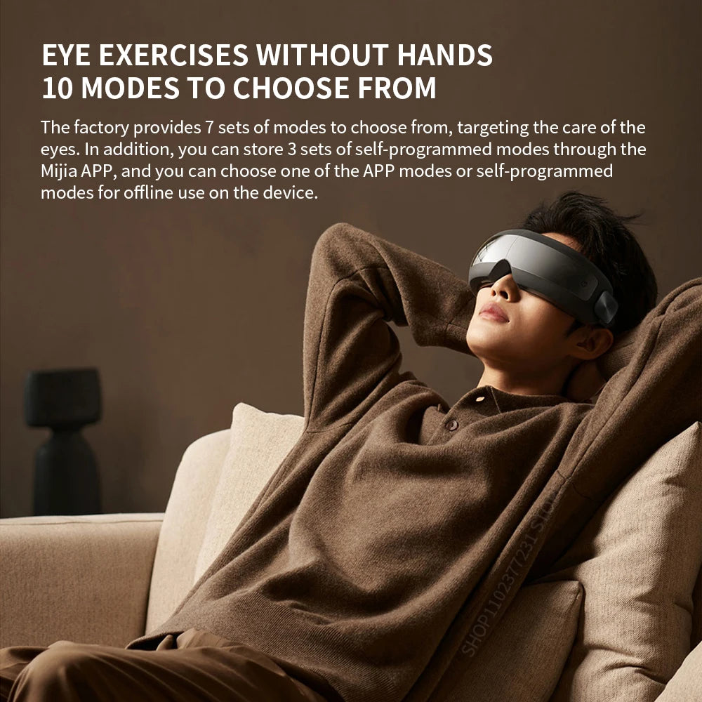 New Xiaomi Mijia Smart Eye Massager Hot Compress Zone Massage Relieve Fatigue Eye Care Instrument Work With Mi Home App