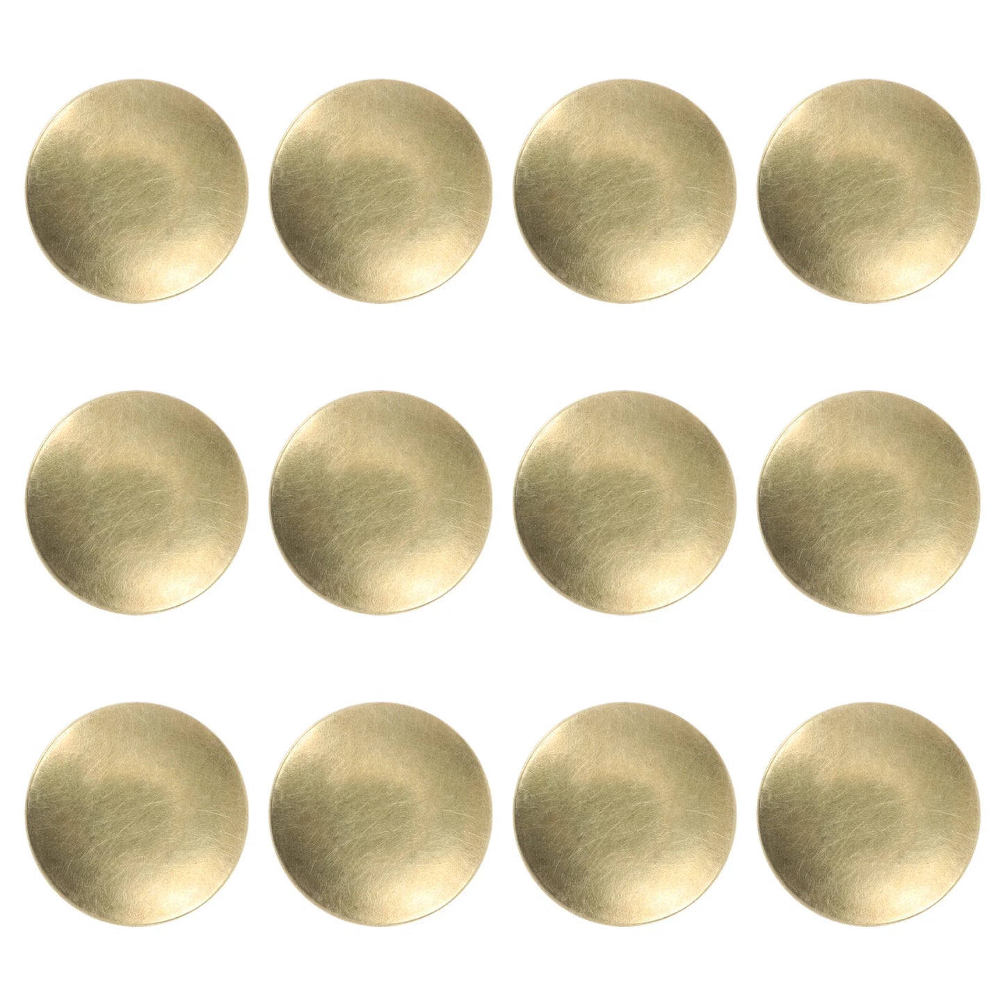 12 Pcs Kitchen Cabinet Handles Brass Drawer Small Knobs Door Simple Decorative Cupboard Round Wardrobe