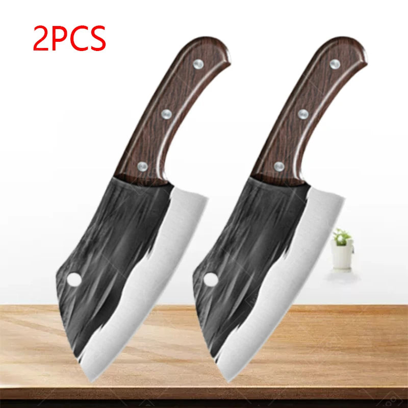 Kitchen Knife Stainless Steel Forged Cleaver Chef Paring Knife Japanese Ultra Sharp Meat Butcher Cooking Cuchillos De Cocina