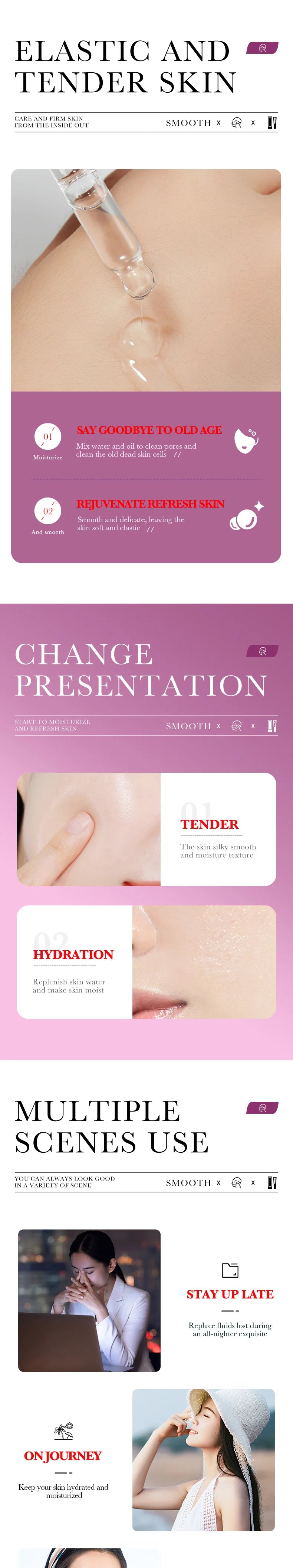 SADOER Boseine Retinol Facial Serum for Face Moisturizing Firming Brightening Hydrating Facial Essence Beauty Face Skin Care