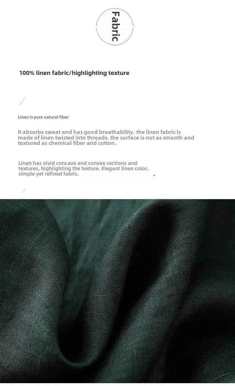New Washable Linen Loose Cuff Sleeve Long Dress Coat Robe Open Cardigan Women's Clothing Artistic Style Middle Length Outerwear
