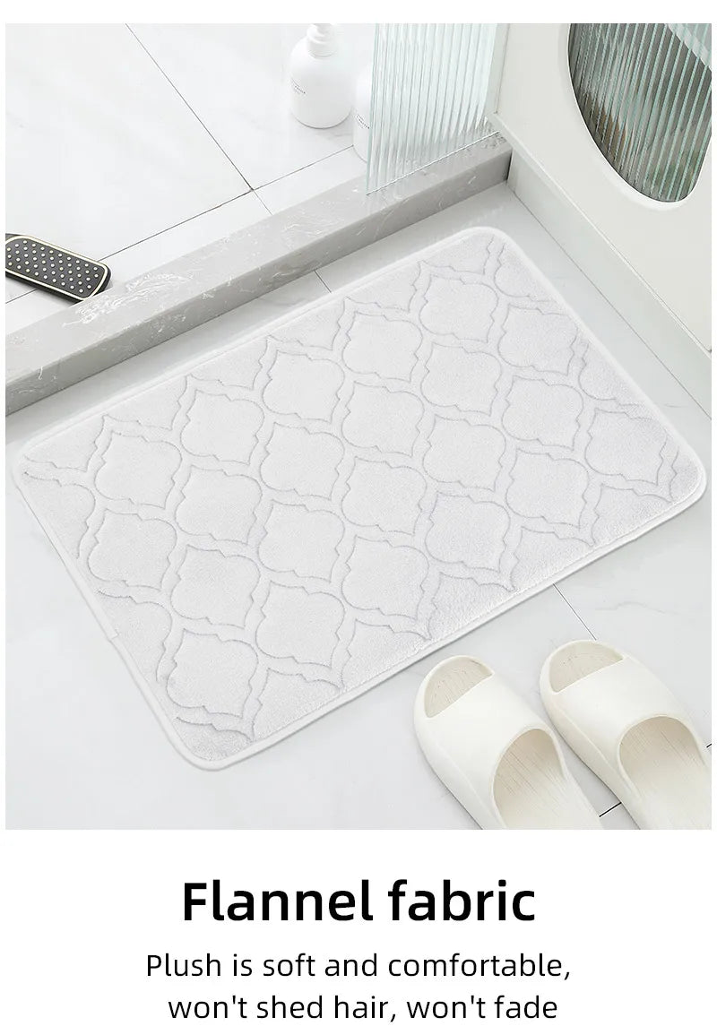 Striped Bath Mat,absorbent Quick-drying Kitchen Carpet,anti-skid Ultra-soft into the Carpet,ideal Bathroom Products for Bedroom.
