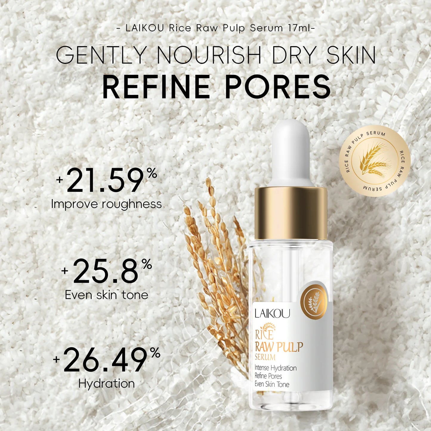Rice Pore Shrinking Facial Serum Repairing Tightening Products Whitening Moisturizing Oil Control Skin Care Korean Cosmetics
