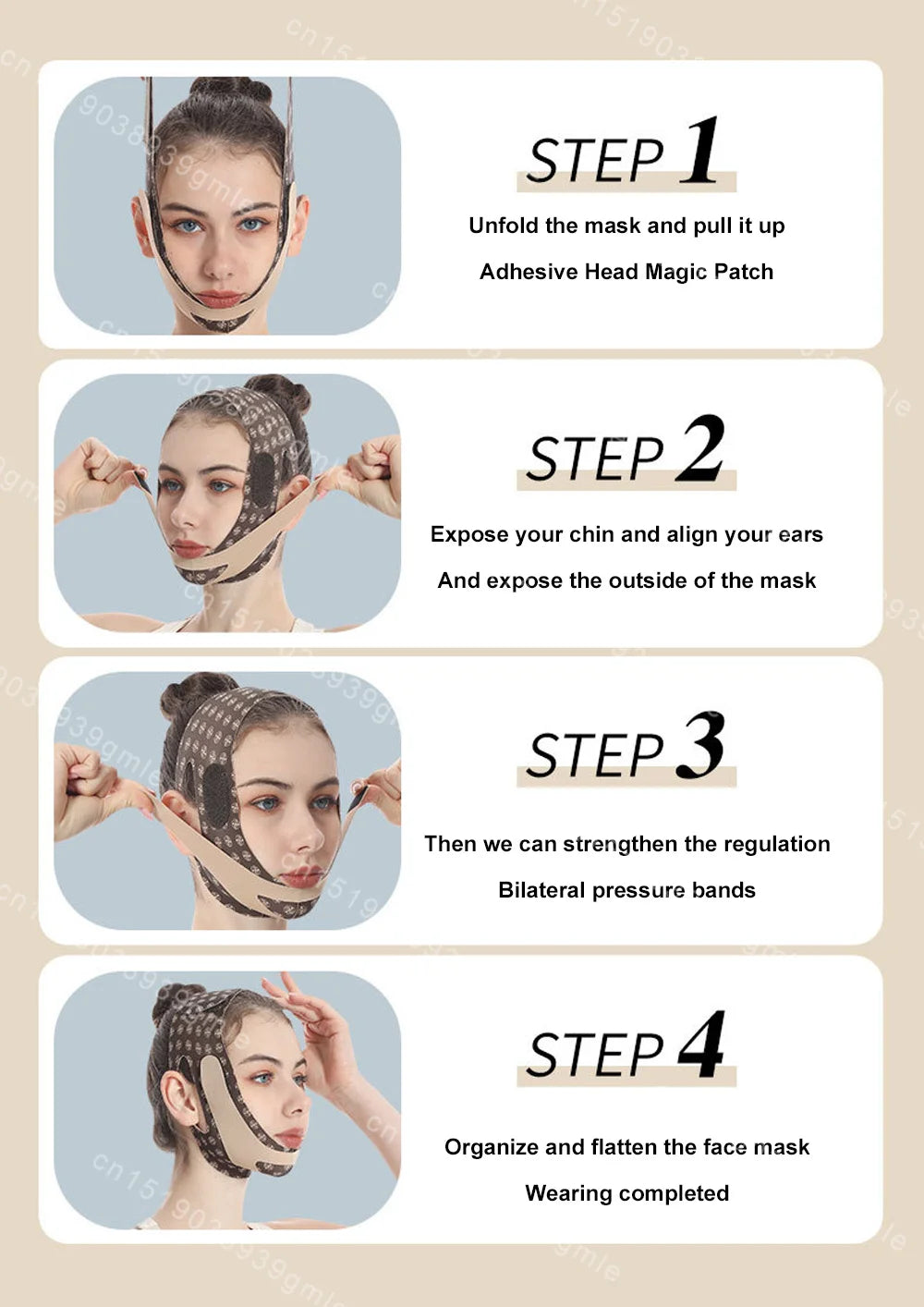 Women Face Slimming Bandage Face Lifting Belt V Line Shaper Cheek Chin Lift UP Strap Anti Wrinkle Band Beauty Facial Care Tools