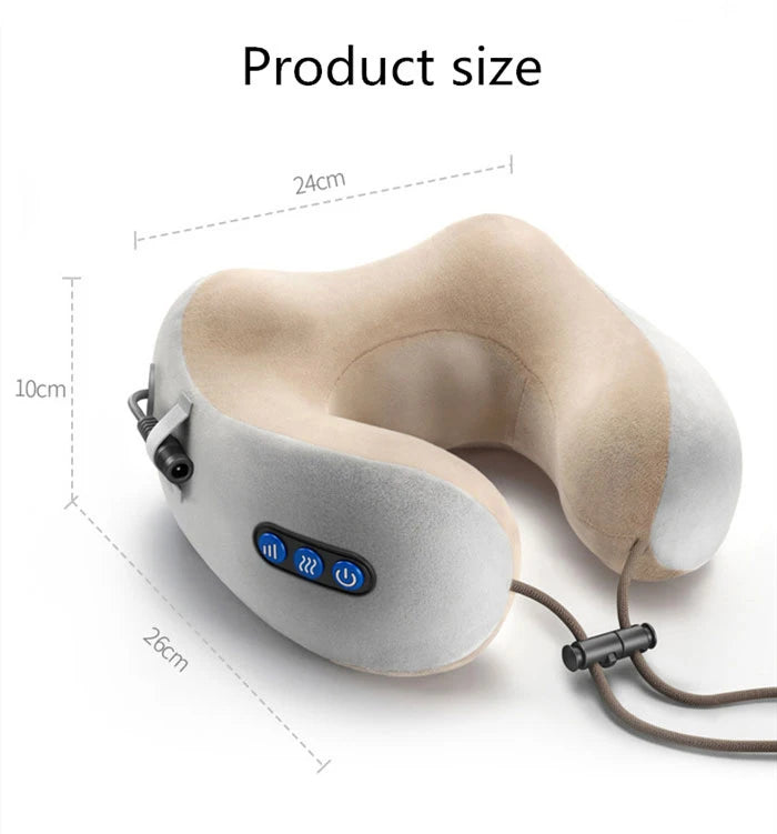 Rechargeable Neck Massager Pillow Multifunctional U shaped Portable Shoulder Cervical Massager Outdoor Home Car Relaxing Massage