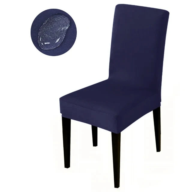 Waterproof Elastic Chair Cover For Dining Room Kitchen Wedding Hotel Banquet Restaurant Anti-dirty Seat Cover Dining Chair Cover