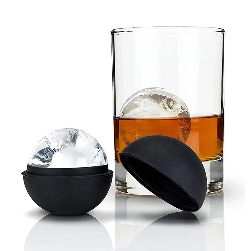 6cm Silicone Round Ice Mould Hockey for Whiskey Ice Cube Kitchen Round Mold Ball Chocolate Tray Ice Ball Tools Bar