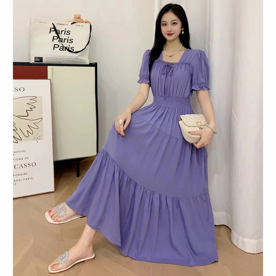 Maxi Long Dress for Women Clothes Indian Vintage vestidos para mujer Holiday 2025 Boho Beach Korean Style Cotton Dresses Robe