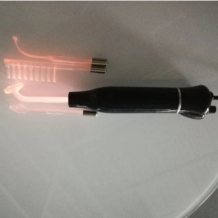 High Frequency Facial Machine Acne Spot Remover Electrotherapy Glass Tube Wand Big Power 30W