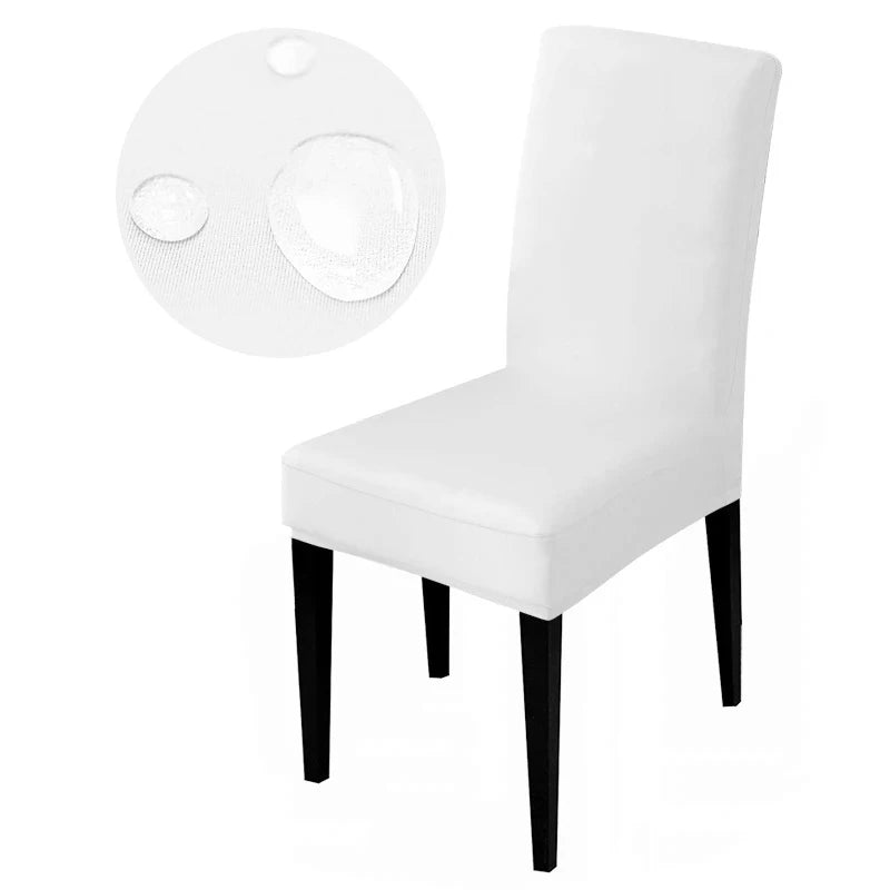 Waterproof Elastic Chair Cover For Dining Room Kitchen Wedding Hotel Banquet Restaurant Anti-dirty Seat Cover Dining Chair Cover