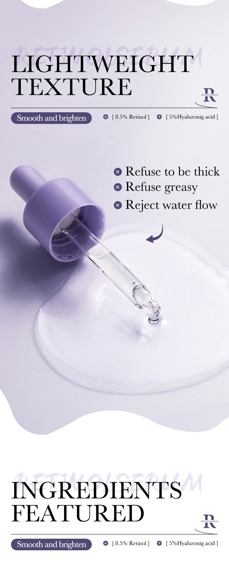 BIOAQUA Vitamin C Retinol Hyaluronic Acid Serum Moisturizing Brightening Hydrating Firming Facial Essence Beauty Face Skin Care