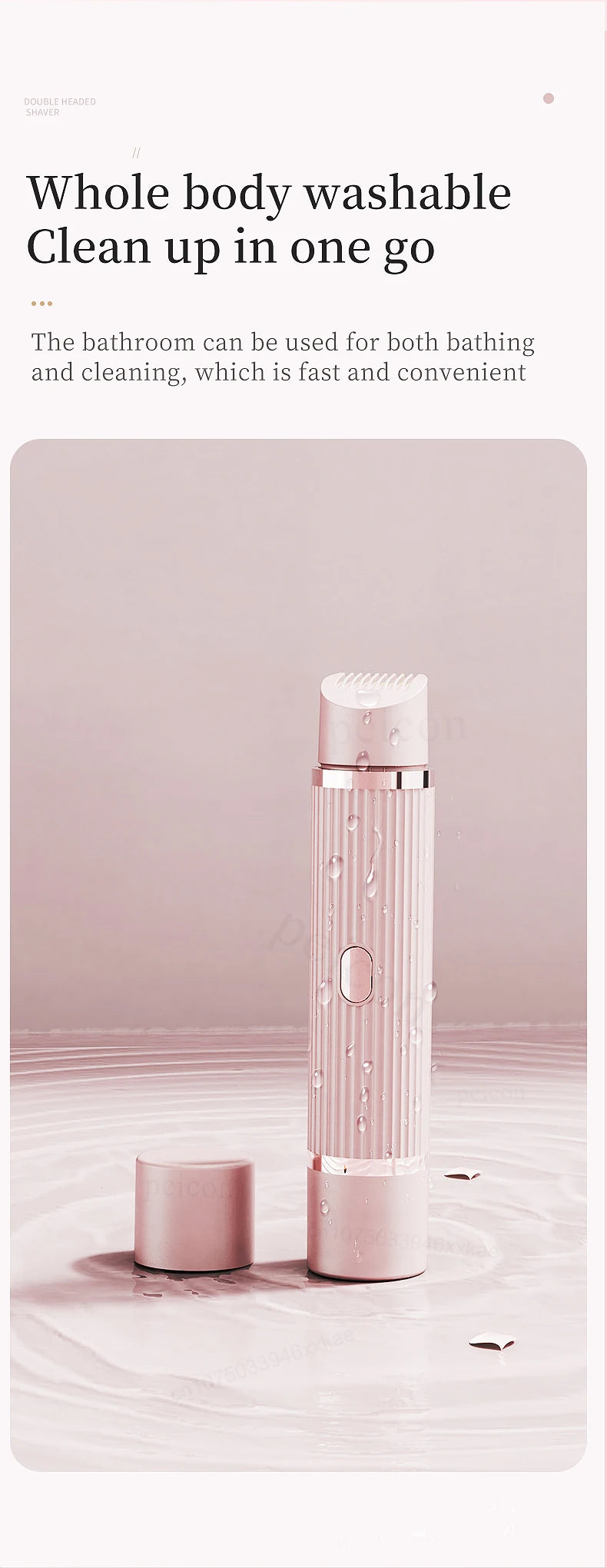 Hair Clipper Women Face Bikini Facial Body Epilator Female Leg Underarm Razors Electric Shaver Rechargeable Double Head Trimmer