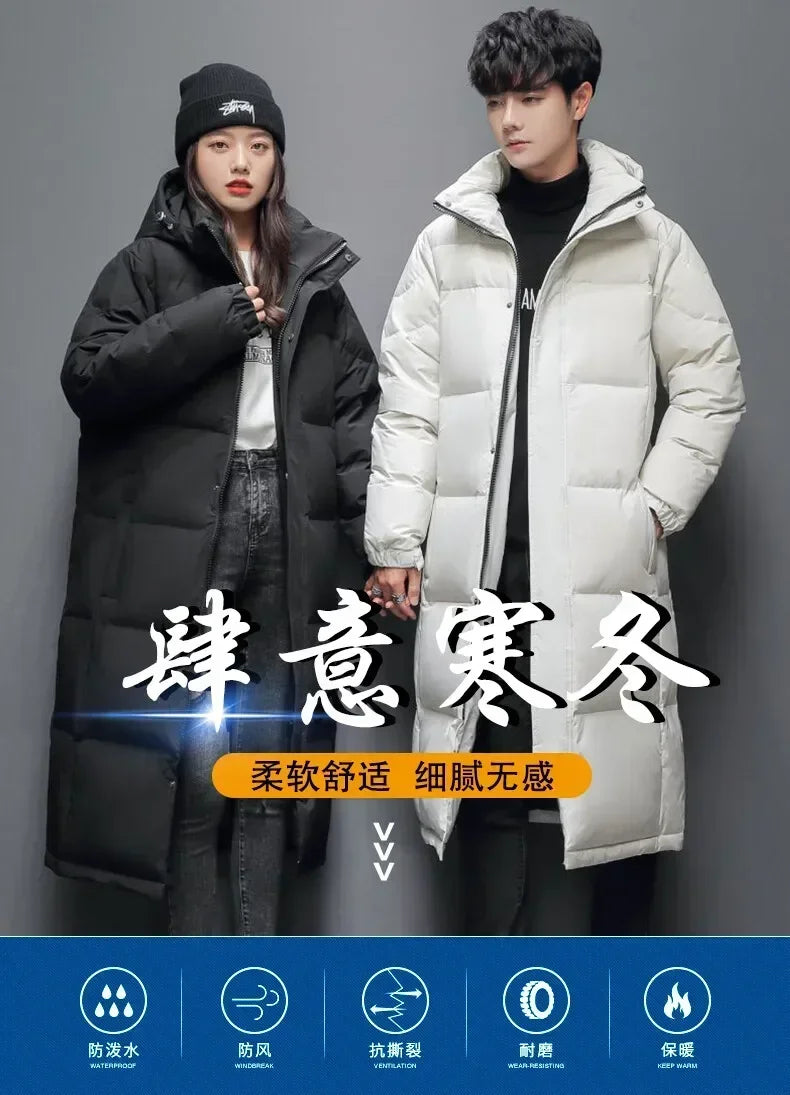 Men's Slim Cotton Long Coat High Quality Design Hot Casual Parka Men Clothes Unisex Outdoor Leisure Parka Cotton-Padded Parkas