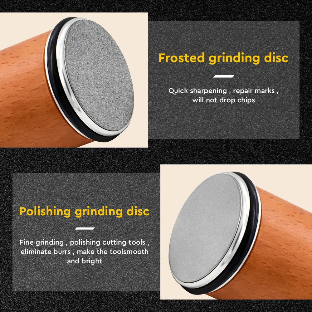 Rolling Knife Sharpener with 5 Types Degrees Magnetic Knife Holder Diamond Sharpening Stone Kit Roller Kitchen Accessories
