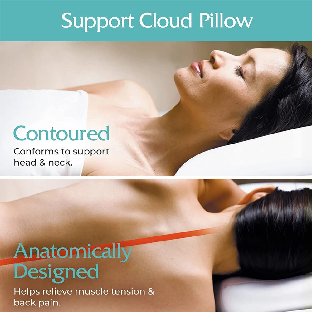 Neck Massager Cervical Neck Traction Pillow for Sleeping, Deep Sleep Foam Particles Pillow- Side Sleeper & Back Pillows for Beds