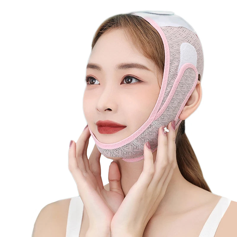 Elastic Face Slimming Bandage V Line Face Shaper Women Chin Cheek Lift Up Belt Facial Anti Wrinkle Strap Face Care Slim Tools