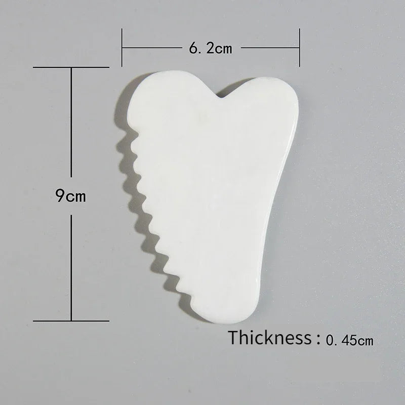 Natural Stone Jade Gouache Scraper Rose Quartz Facial Gua Sha Tools Neck Massager for Face Lifting Wrinkle Remover Beauty Health